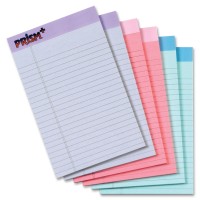 TOPS PRISM PLUS LEGAL PAD 5X8 ASSORTED 6X